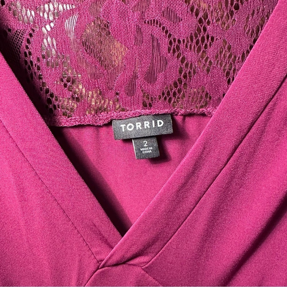 Torrid Purple Lace Midi Dress - Picture 2 of 3